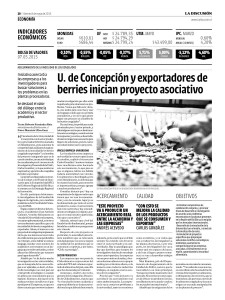 U de concepción y exportadores de berries inician proyecto asociativo